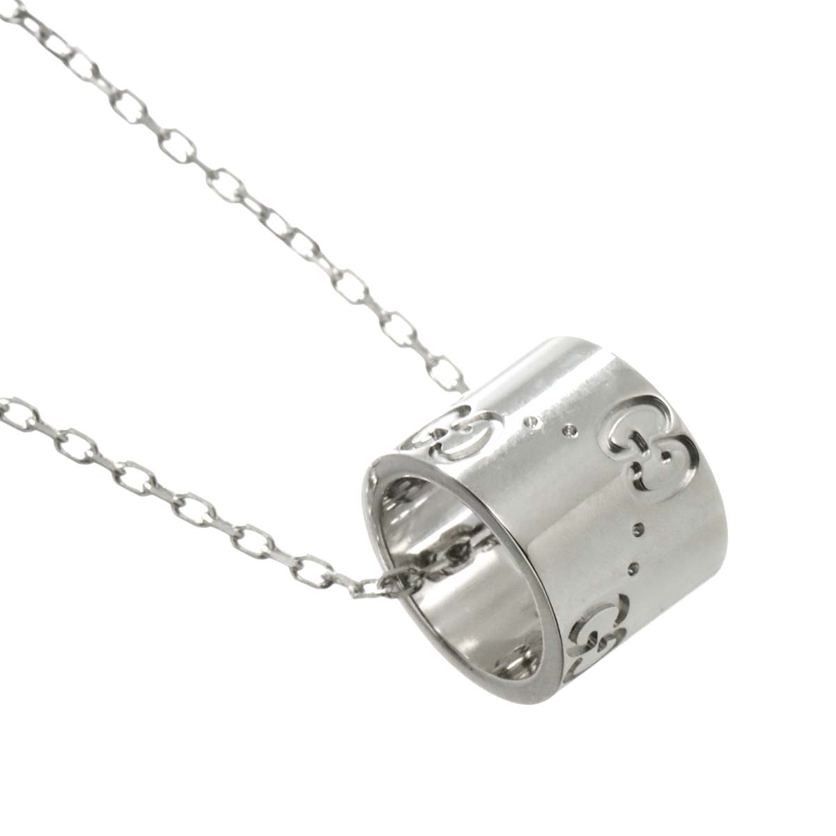 Icon Necklace 18K White Gold 750