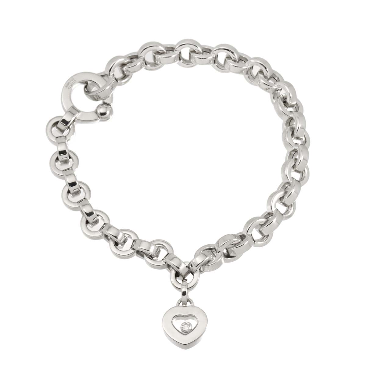 Happy Heart Diamond Bracelet 18K WG 750