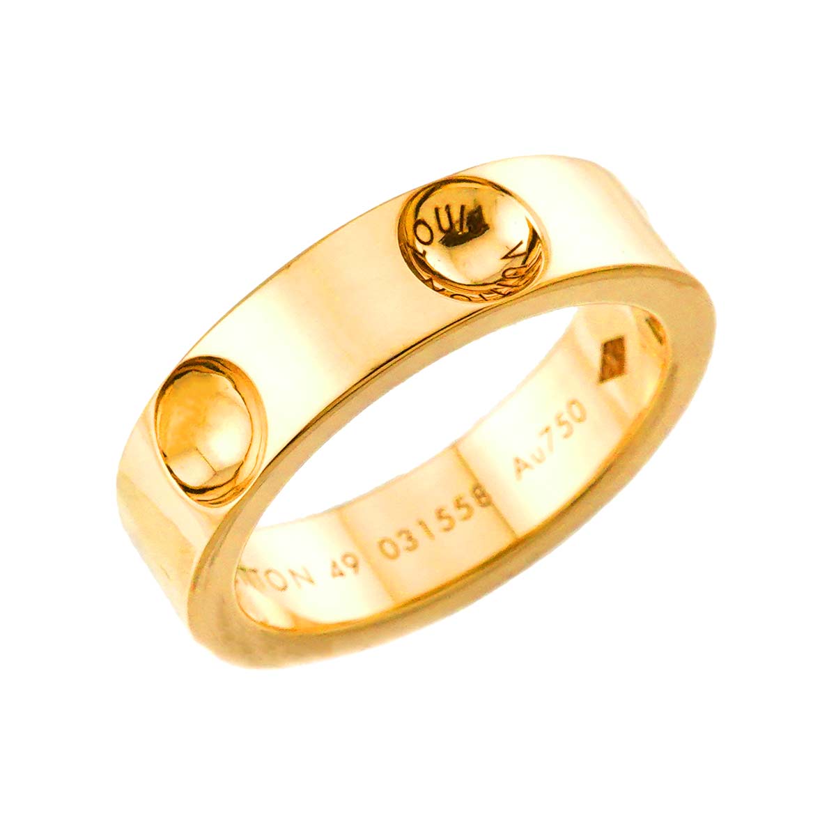 Petite Berg Anplant Ring 18K YG 750 size49 4.75-5(US)