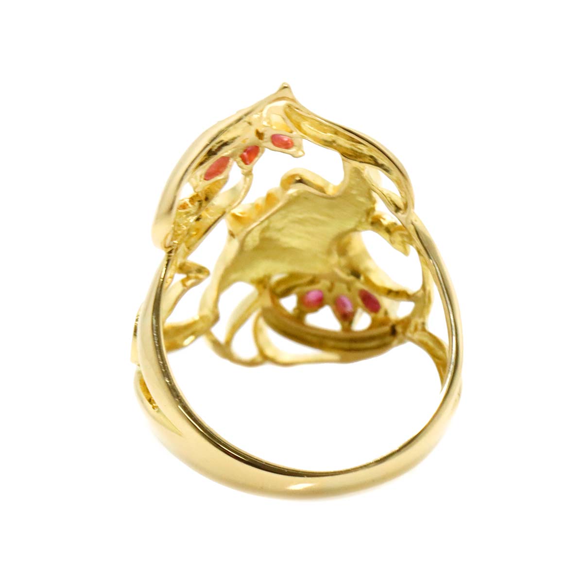 Ruby Ring 18K YG size4.75-5(US)