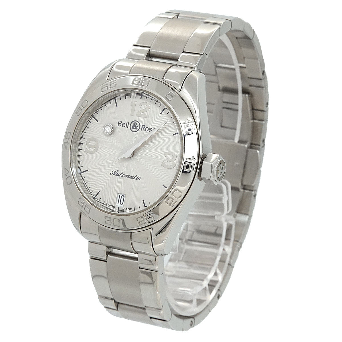 Mystery Diamond 215S Date Silver Dial Ladies Watch