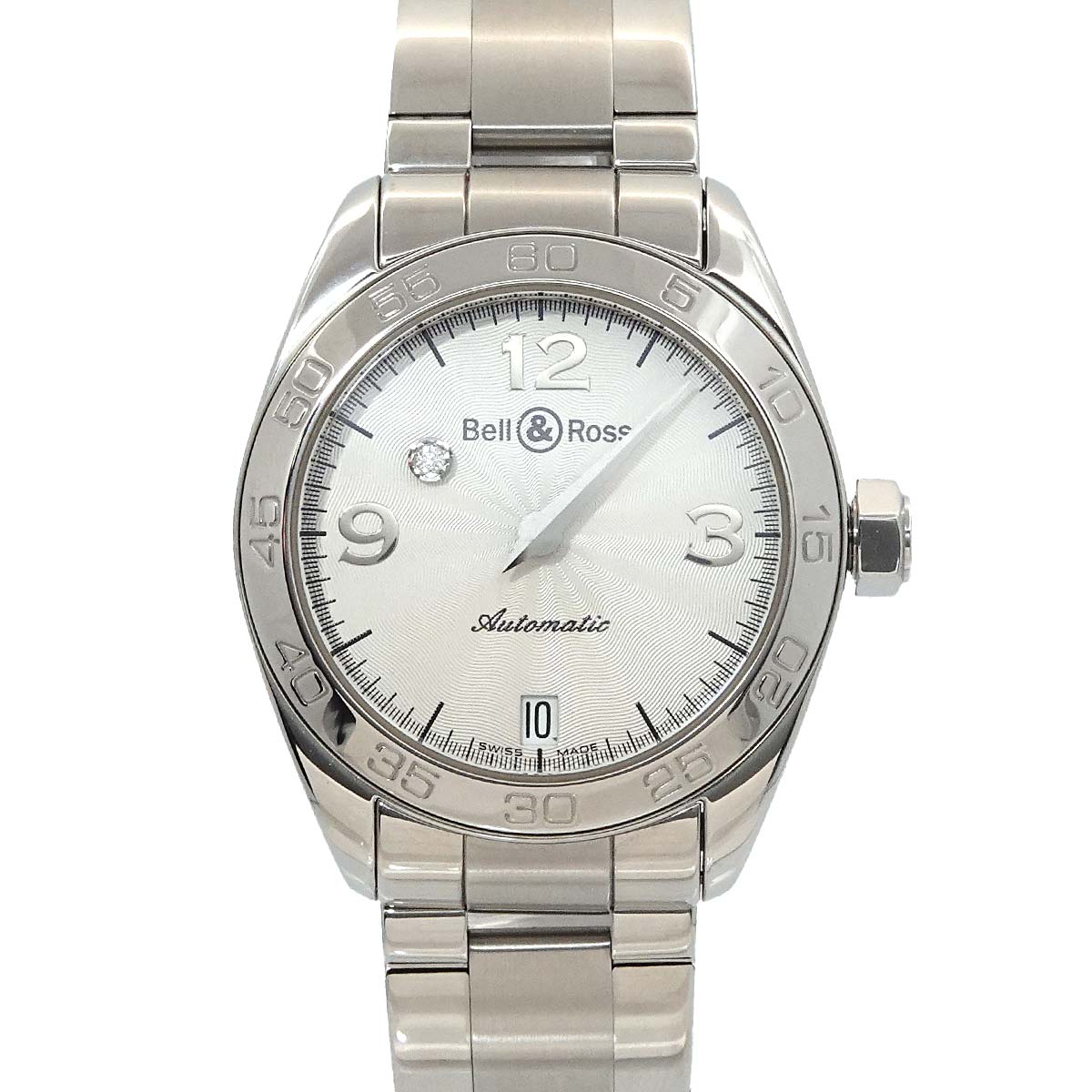 Mystery Diamond 215S Date Silver Dial Ladies Watch