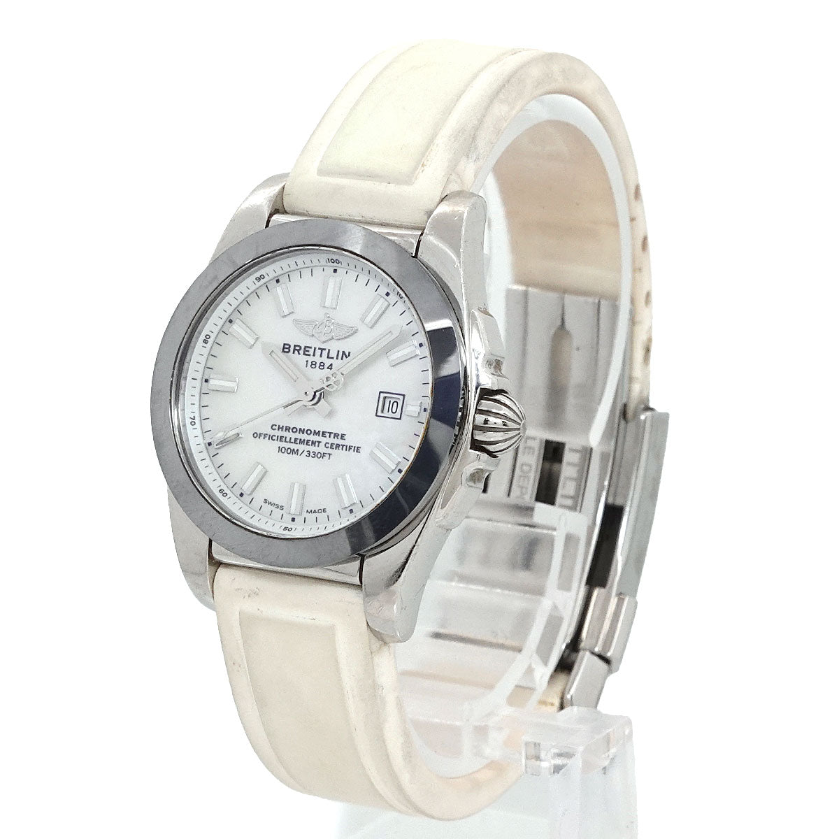 Galactic W7234812 Date Quartz White ShellDial Ladies
