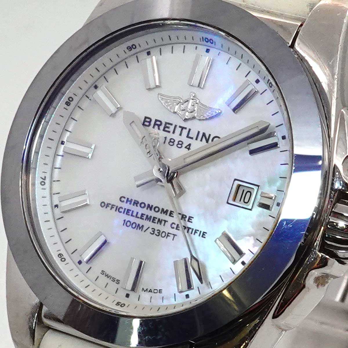 Galactic W7234812 Date Quartz White ShellDial Ladies