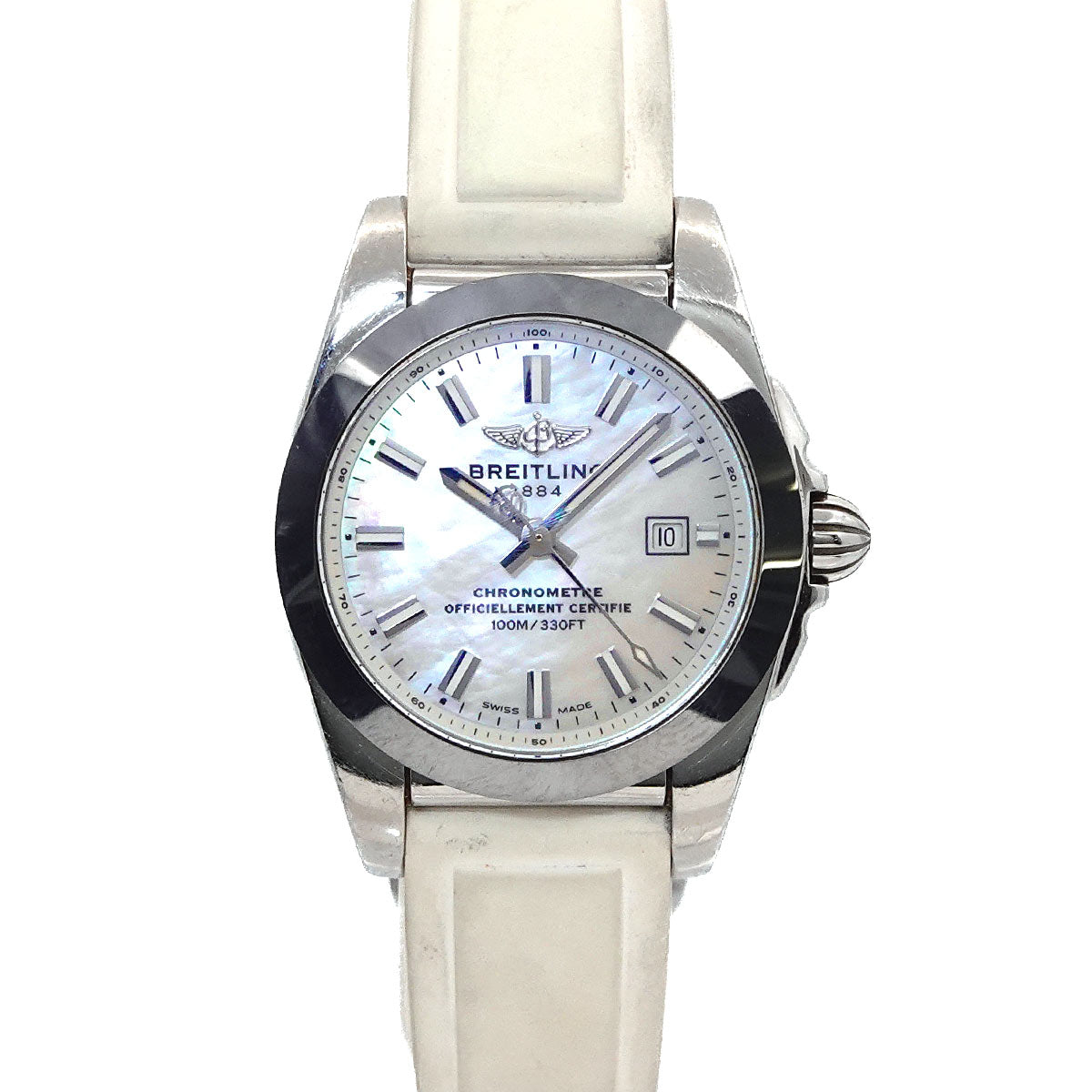 Galactic W7234812 Date Quartz White ShellDial Ladies