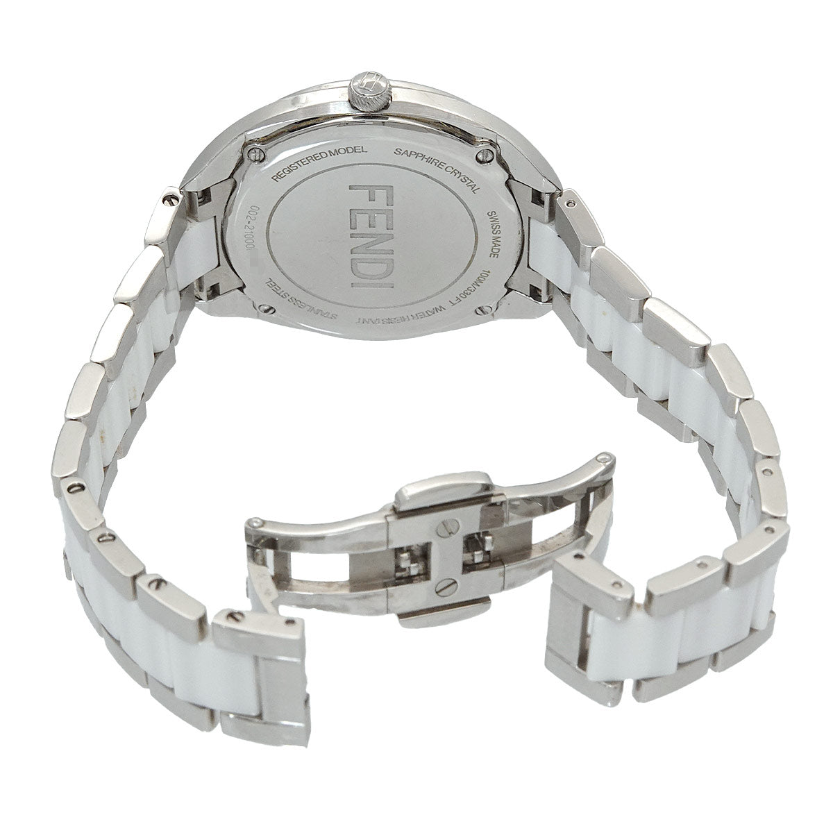 Bugs Monster 21000M 2P Diamond Quartz Orange Dial Ladies Watch