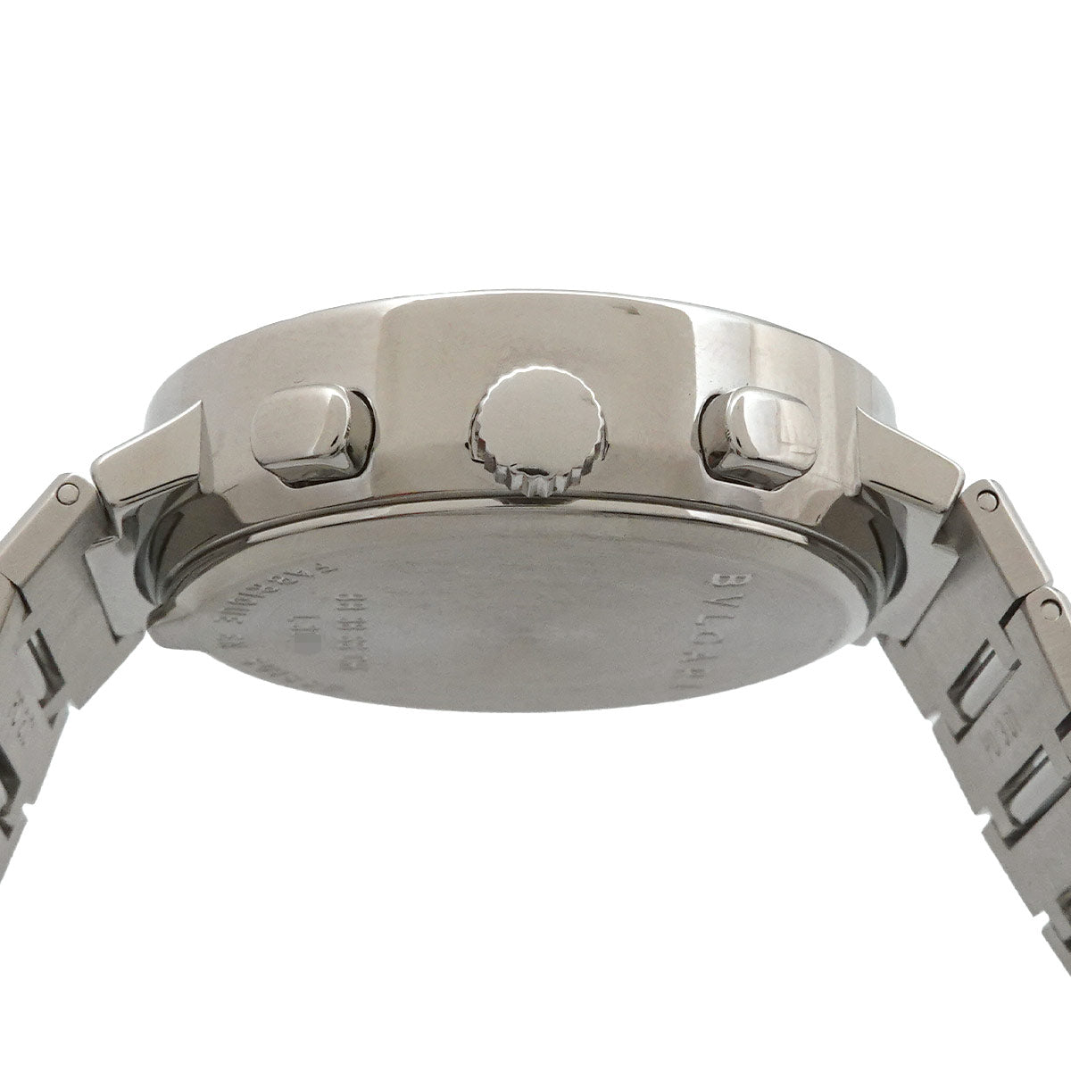 BVLGARIBVLGARI BB38SSCH Chronograph Date Black Dial Mens