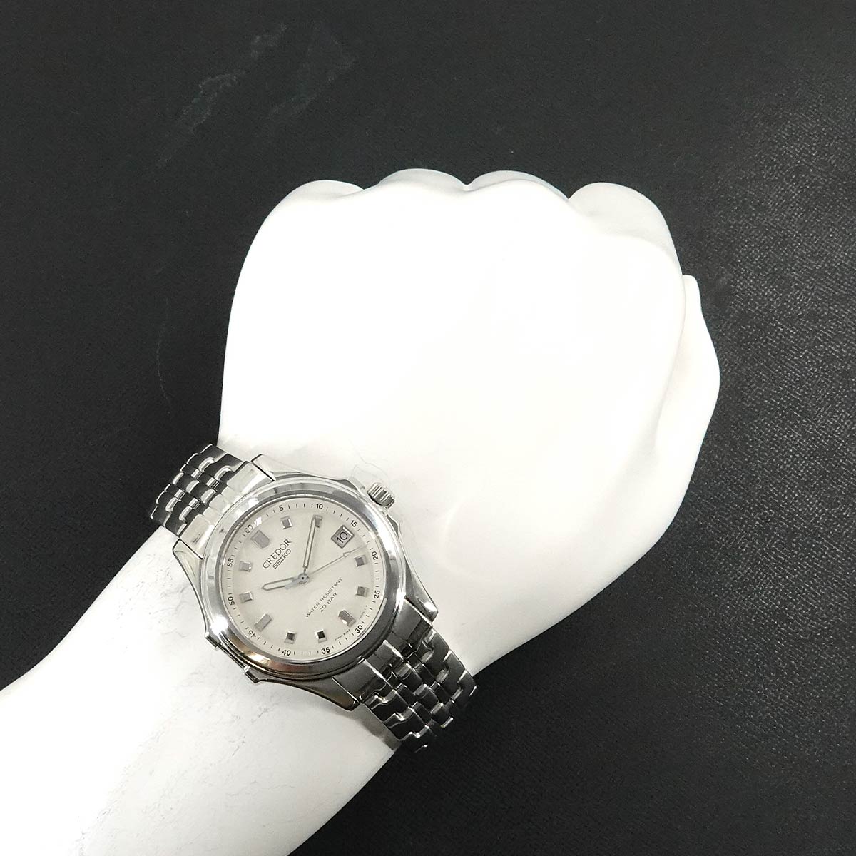 CREDOR GCAX997 8J82-6A00 Quartz White Dial Mens Watch