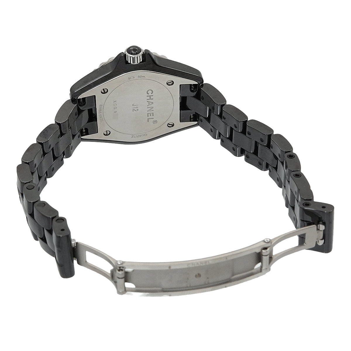 J12 29mm H2569 8P Diamond Quartz Black Dial Ladies Watch