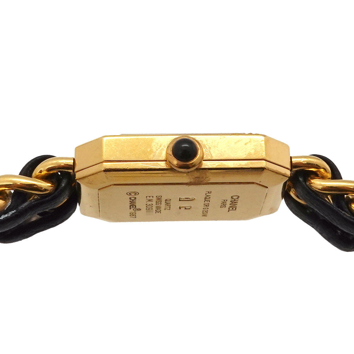 Premiere Size L H0001 Vintage Quartz Black Dial Ladies Watch