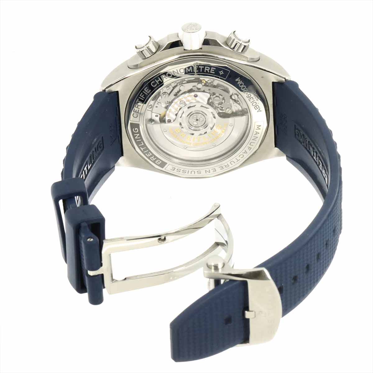 SuperChronomat B01 AB0136 White Dial Mens Watch