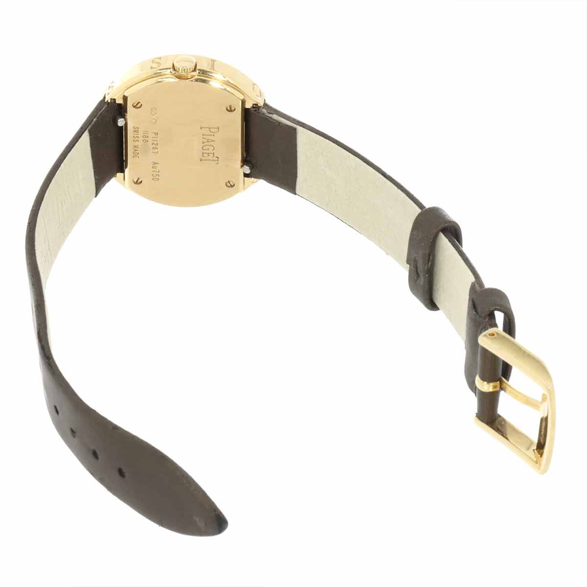 Possession P11267 Diamond K18PG Quartz Silver Dial Ladies