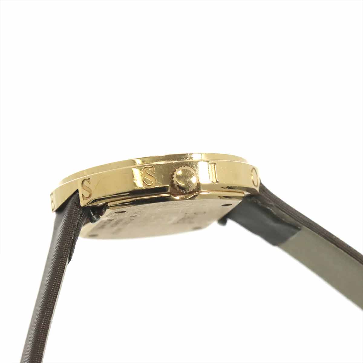 Possession P11267 Diamond K18PG Quartz Silver Dial Ladies