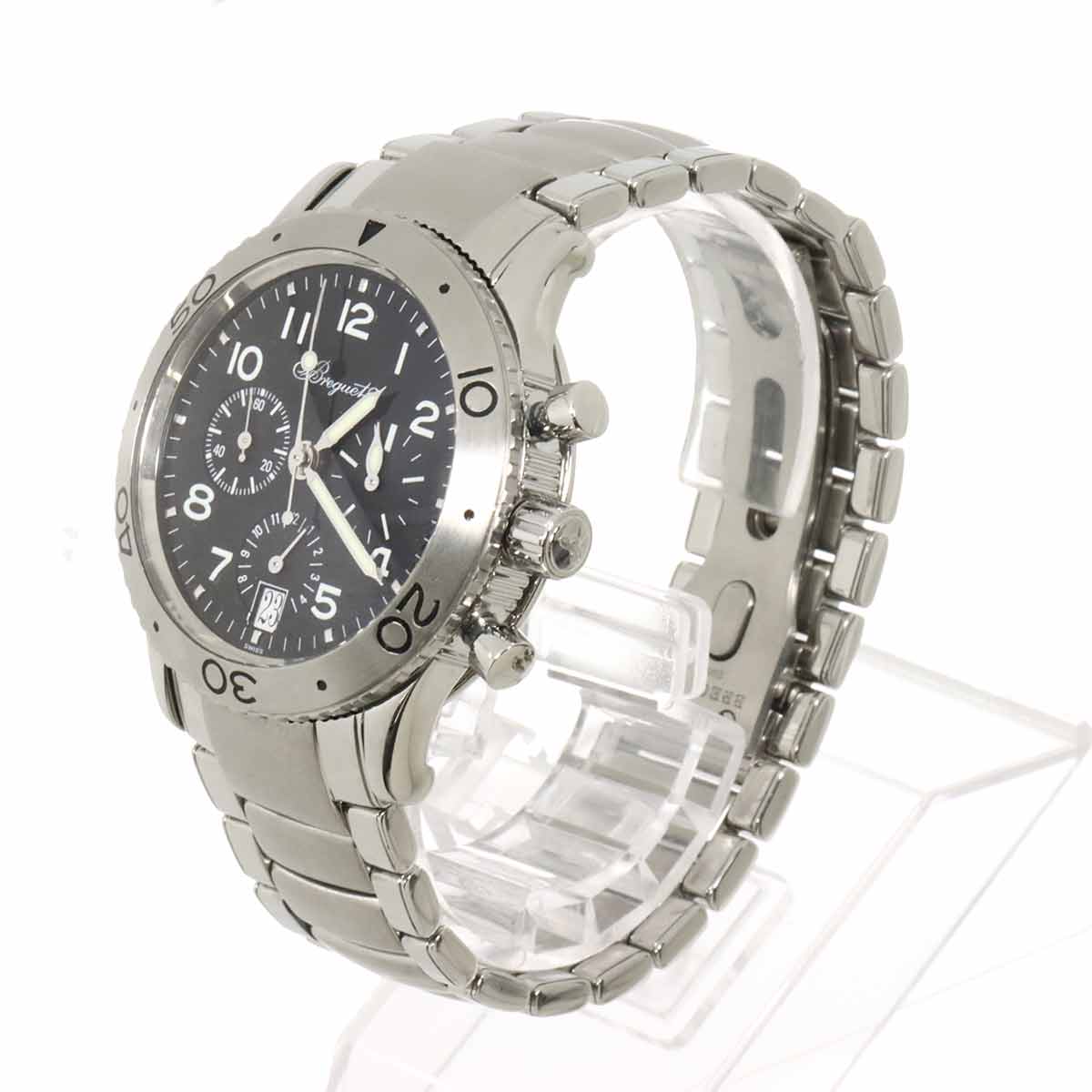 Type XX Trans atlantic 3820 Date Automatic Black Dial Mens