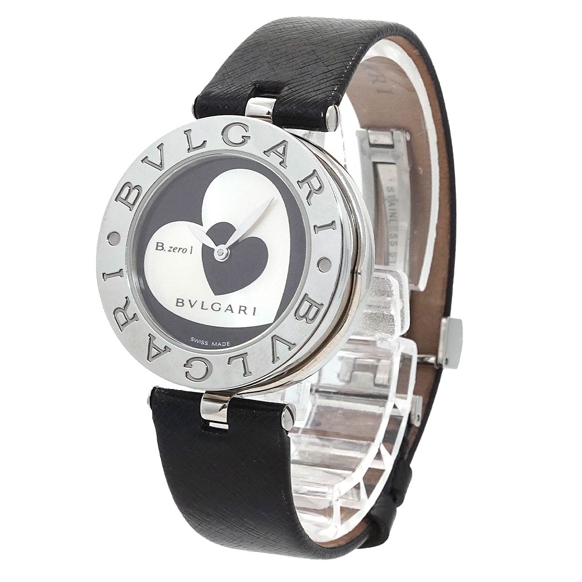 B-zero1 Double Heart BZ30S Black dial Ladies Watch