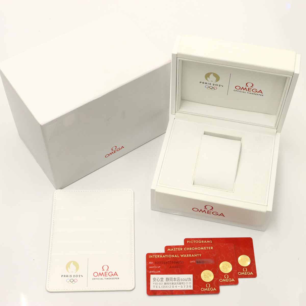 Seamaster Paris 2024 522 21 42 20 04 001 K18YG White Dial