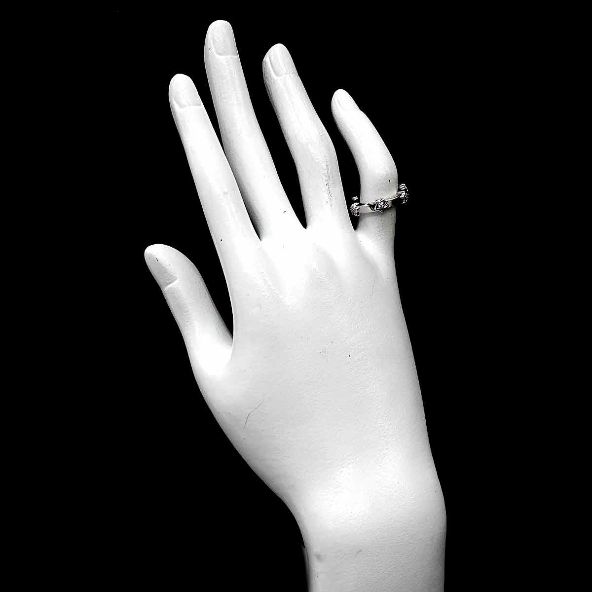 Comet Diamond Ring 18K White Gold 750 size46 3.75(US)