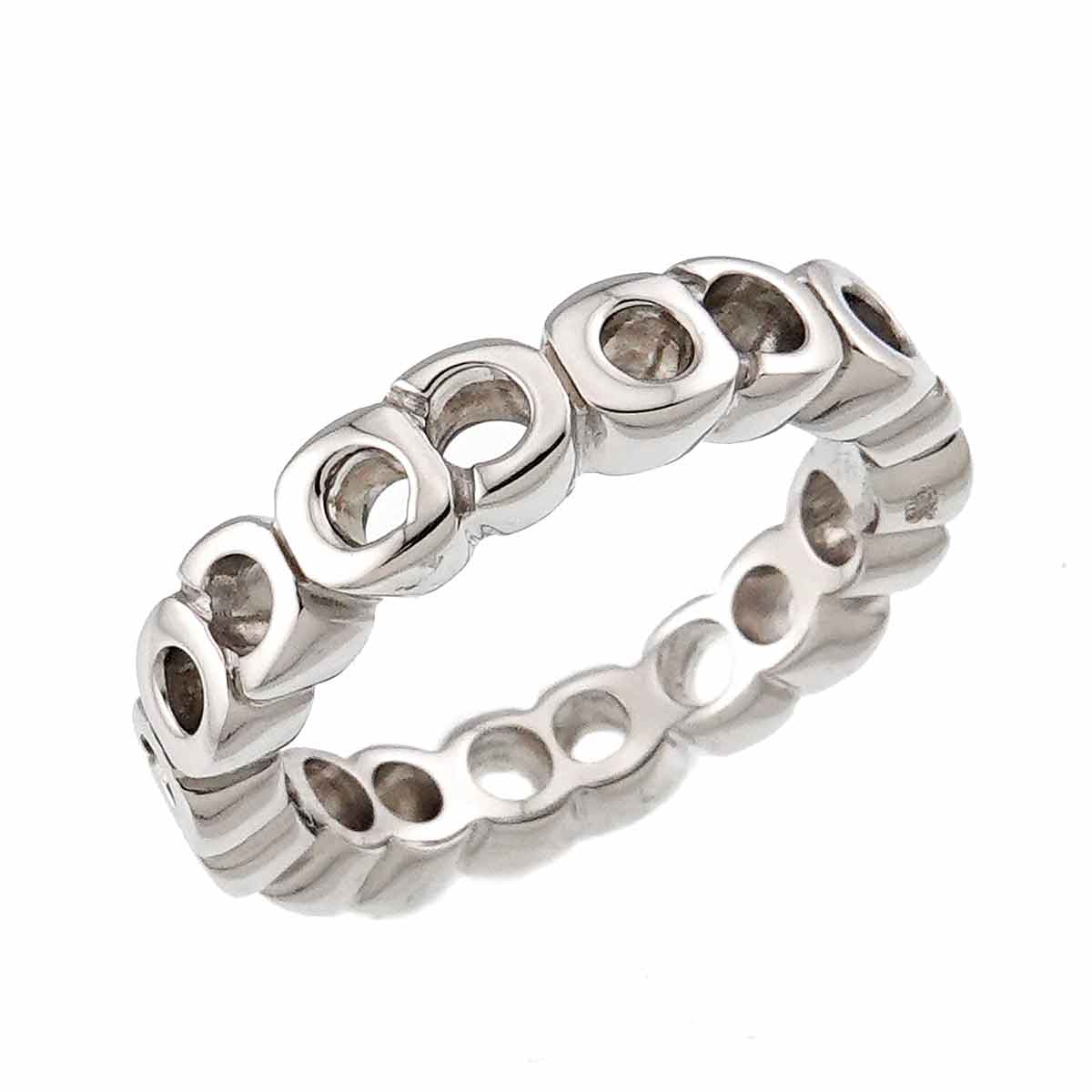 COCO Ring 18K WG White Gold 750 Size5.5-5.75(US)