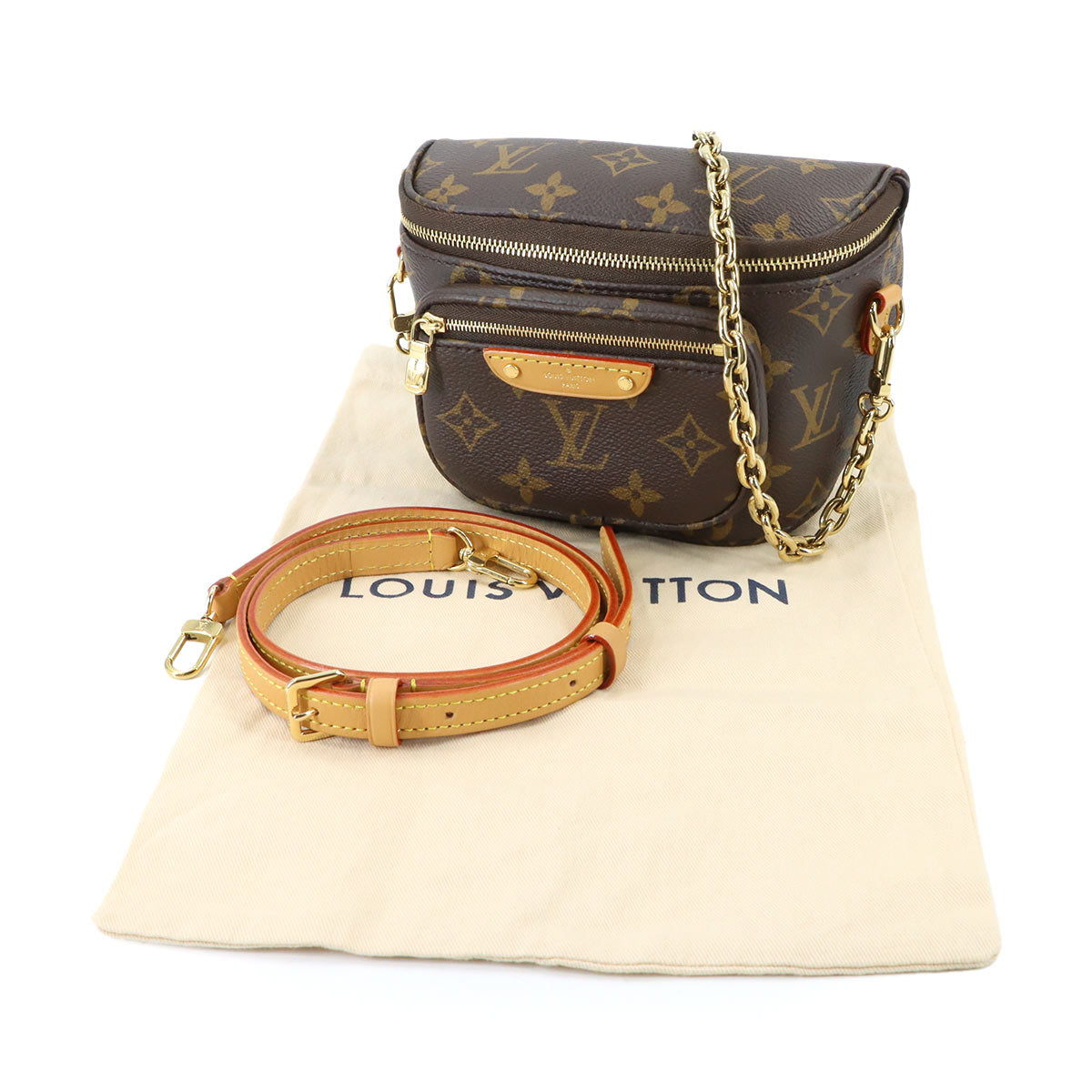 Monogram Mini Bumbag Chain Hand Shoulder Bag M82335