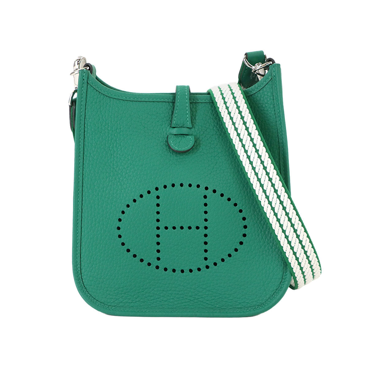 Evelyne Amazon TPM Shoulder Bag Taurillon Clemence Vert Vertigo