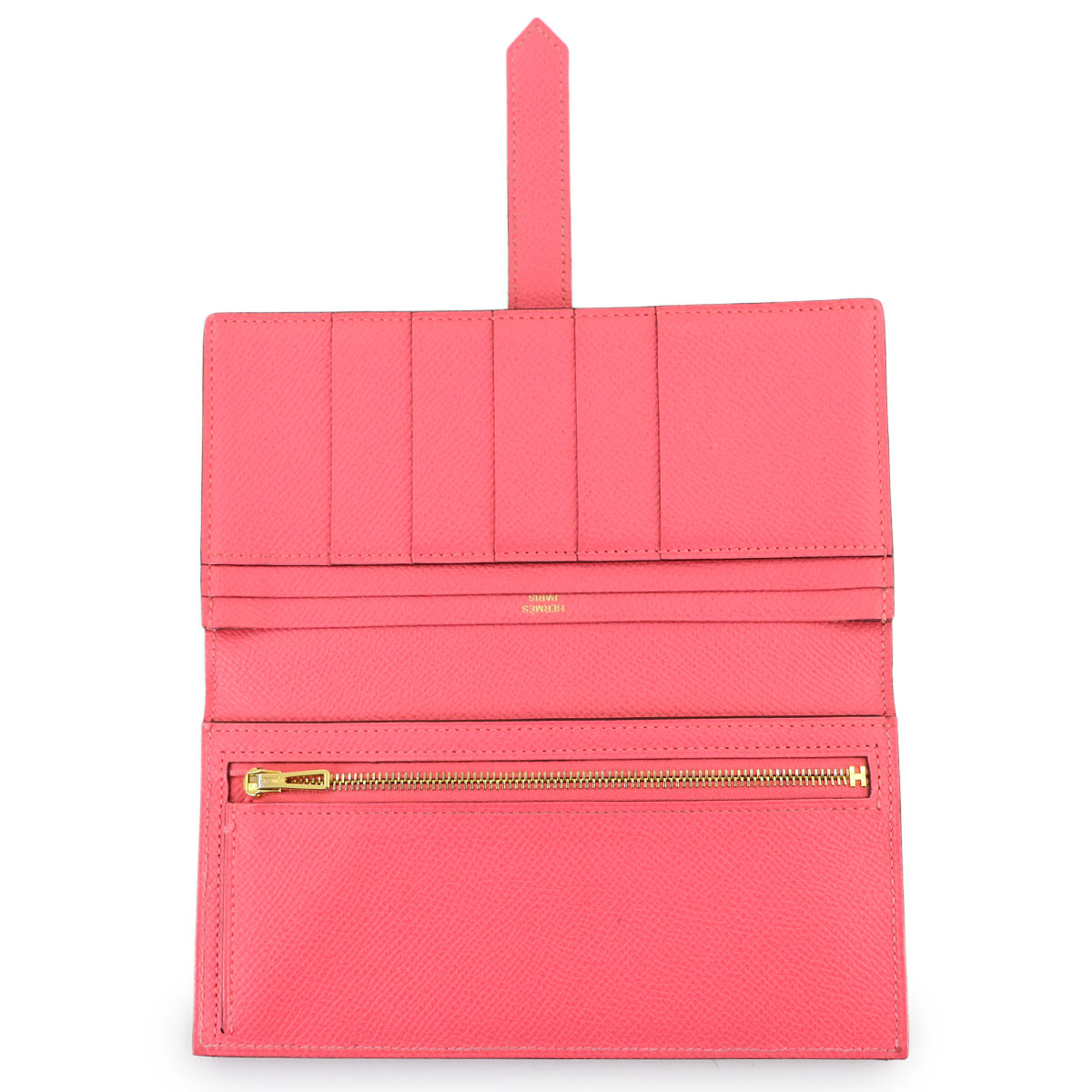 Bearn Souffle Long Wallet Veau Epsom Rose Azalee Purse