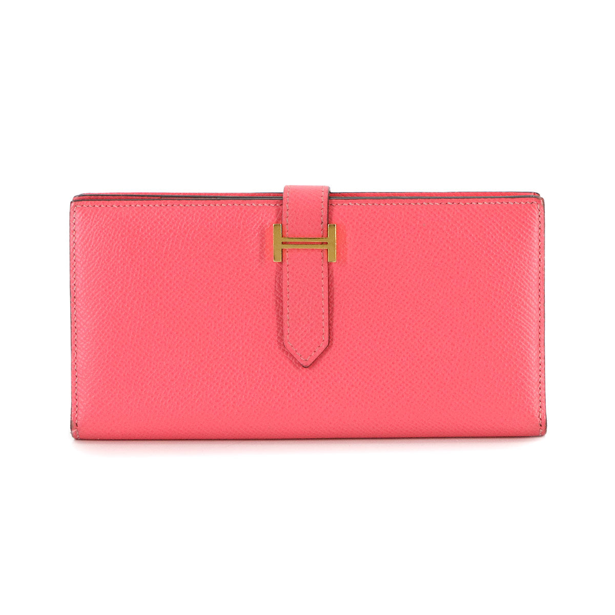 Bearn Souffle Long Wallet Veau Epsom Rose Azalee Purse