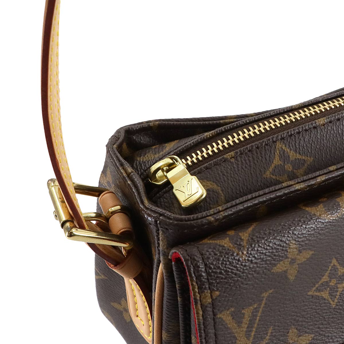 Monogram Viva Cite MM Shoulder Bag Brown M51164 Purse