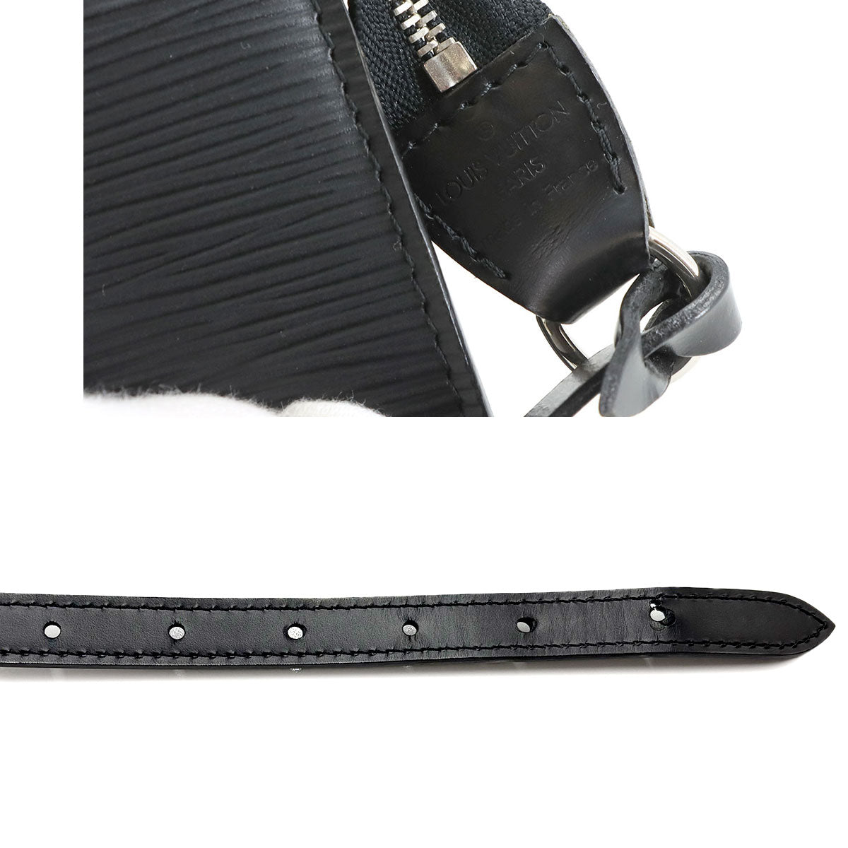 Epi Pochette Accessoires Hand Shoulder Bag Black M52982