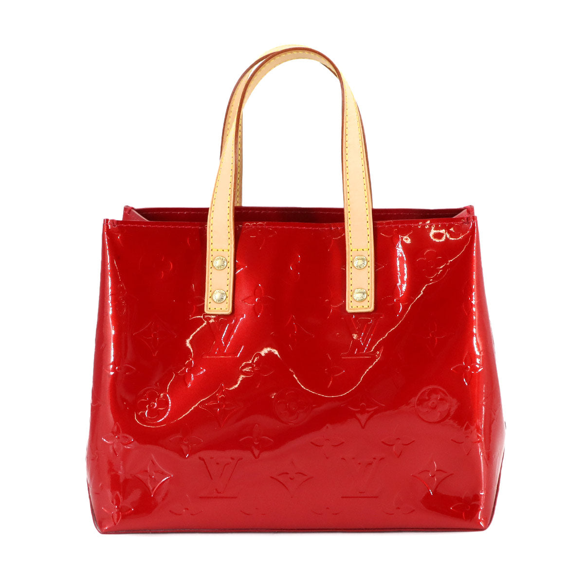 Vernis Reede PM Hand Bag Leather Pomme D'amour Red M91990