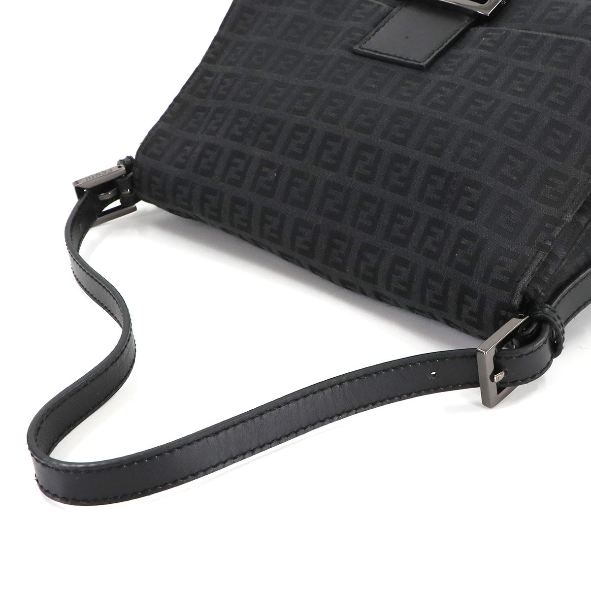 Zucchino Mamma Baguette Shoulder Bag Canvas Black 8BR001