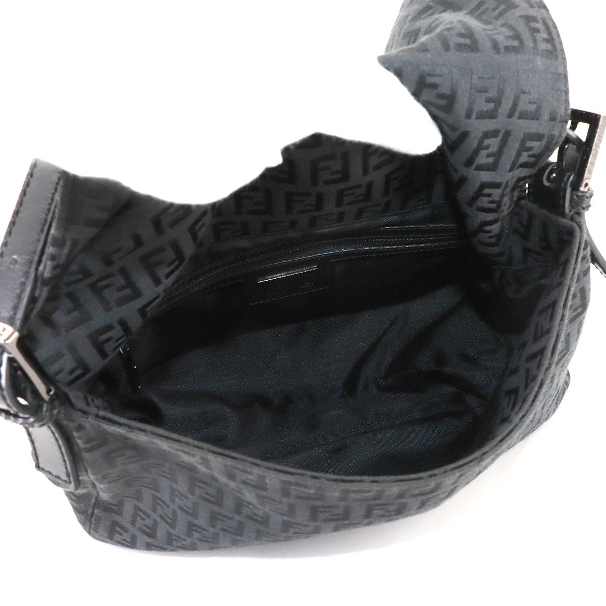 Zucchino Mamma Baguette Shoulder Bag Canvas Black 8BR001