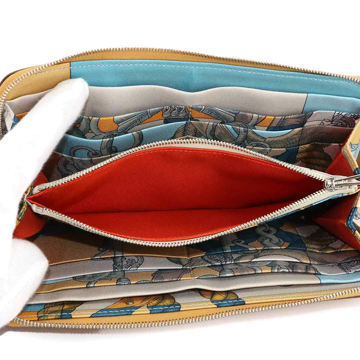 Azapp Long Silkin Long Wallet Epsom Carmel Purse