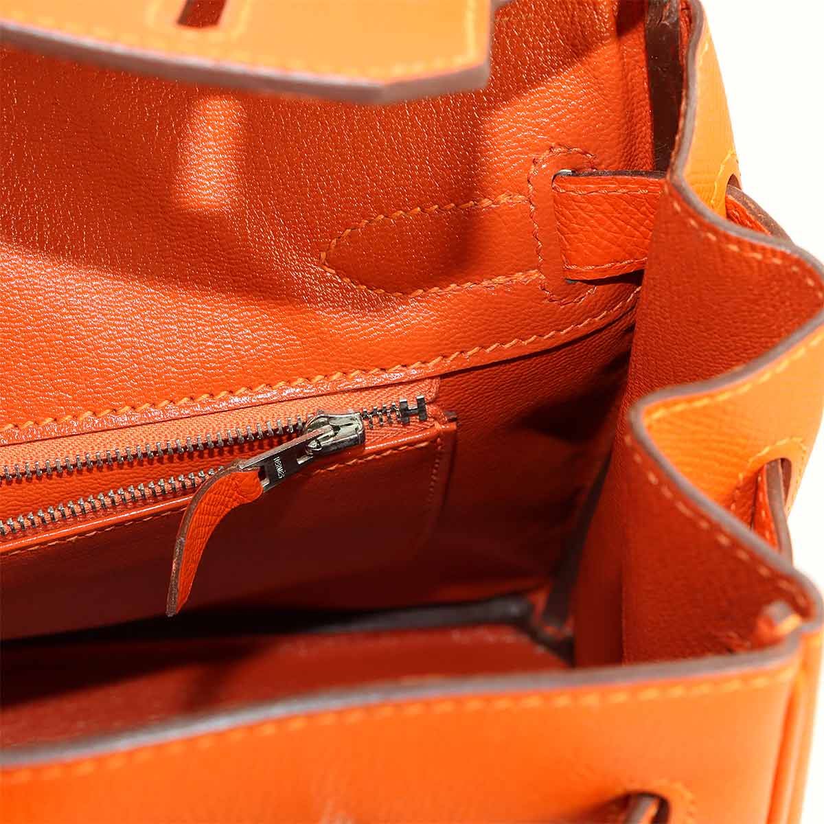 Birkin 30 Hand Bag Epsom Feu Orange