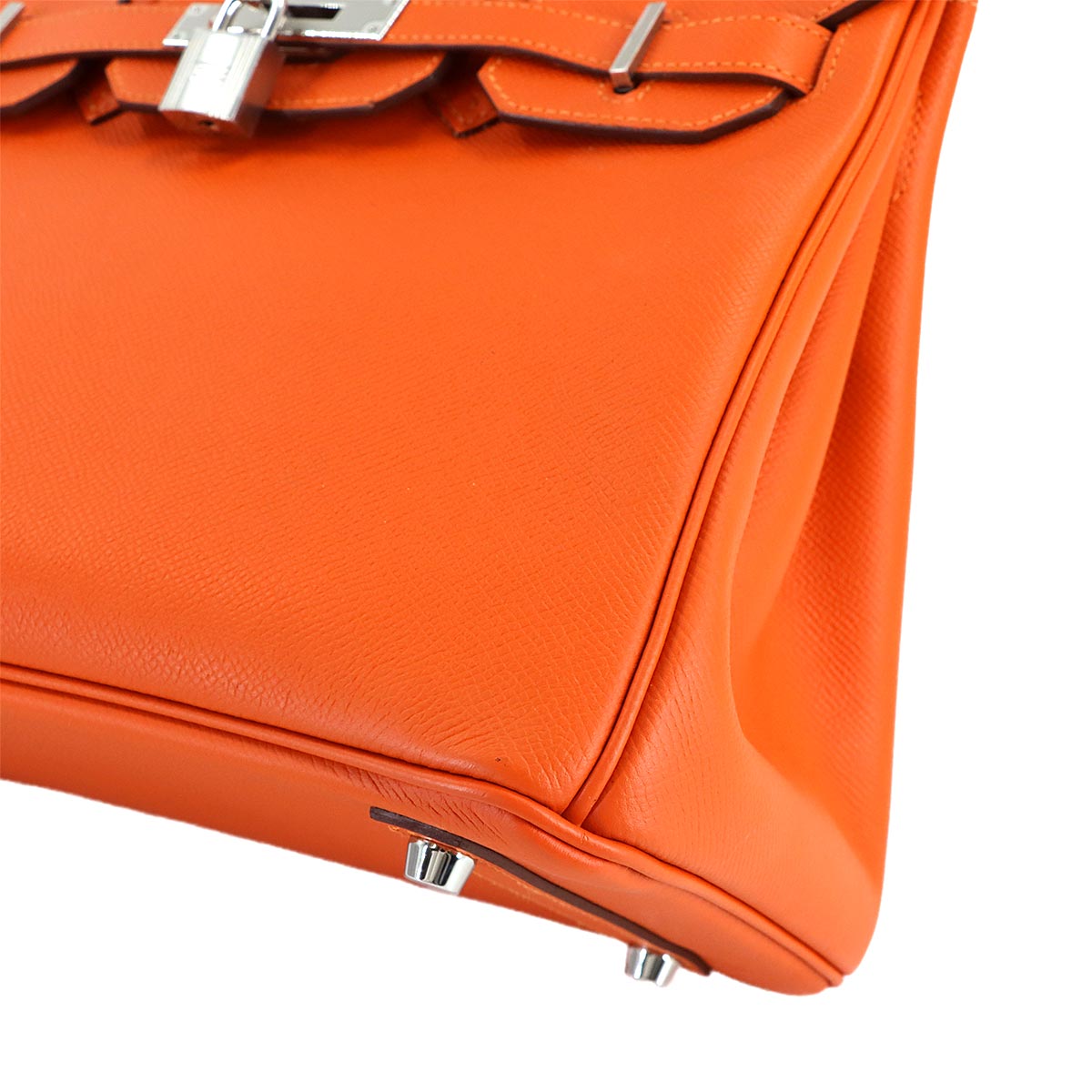 Birkin 30 Hand Bag Epsom Feu Orange