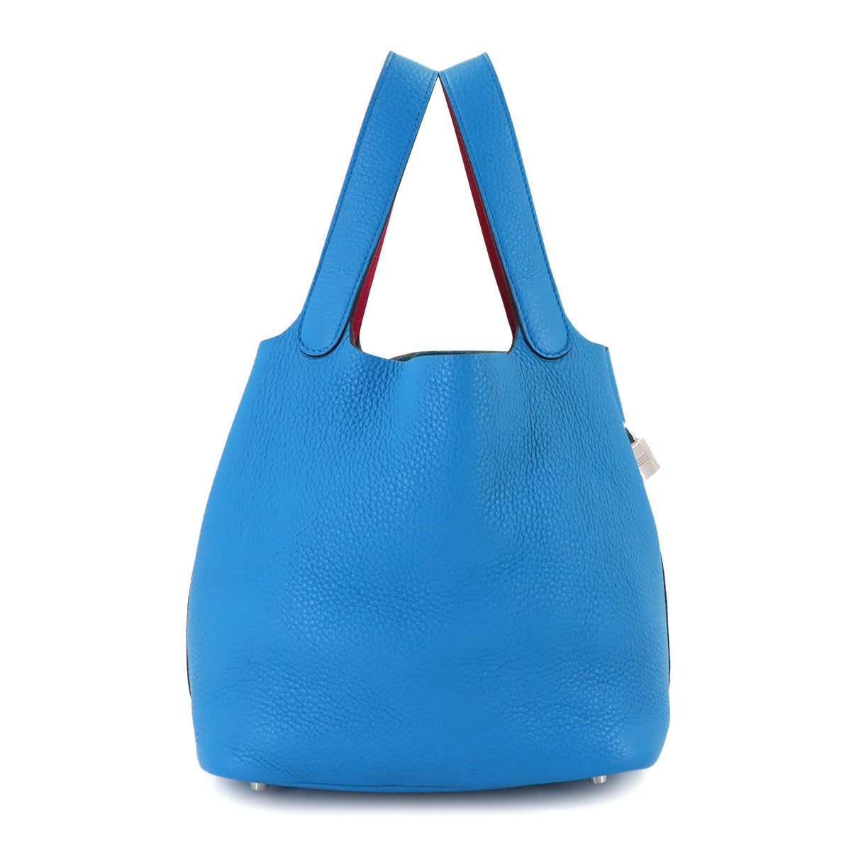 Picotin Lock Eclat MM Hand Bag Traurillon Clemence Blue Fride