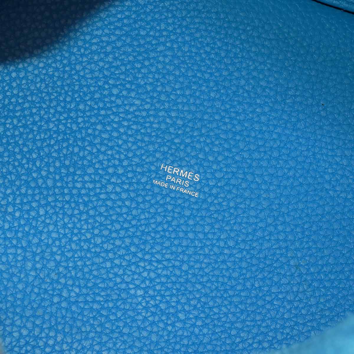 Picotin Lock Eclat MM Hand Bag Traurillon Clemence Blue Fride