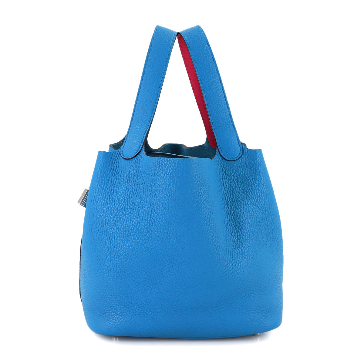 Picotin Lock Eclat MM Hand Bag Traurillon Clemence Blue Fride