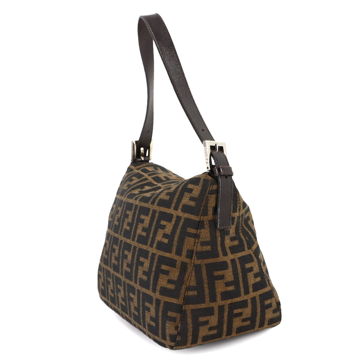 Zucca Mamma Baguette Shoulder Bag Canvas Leather Brown 264260