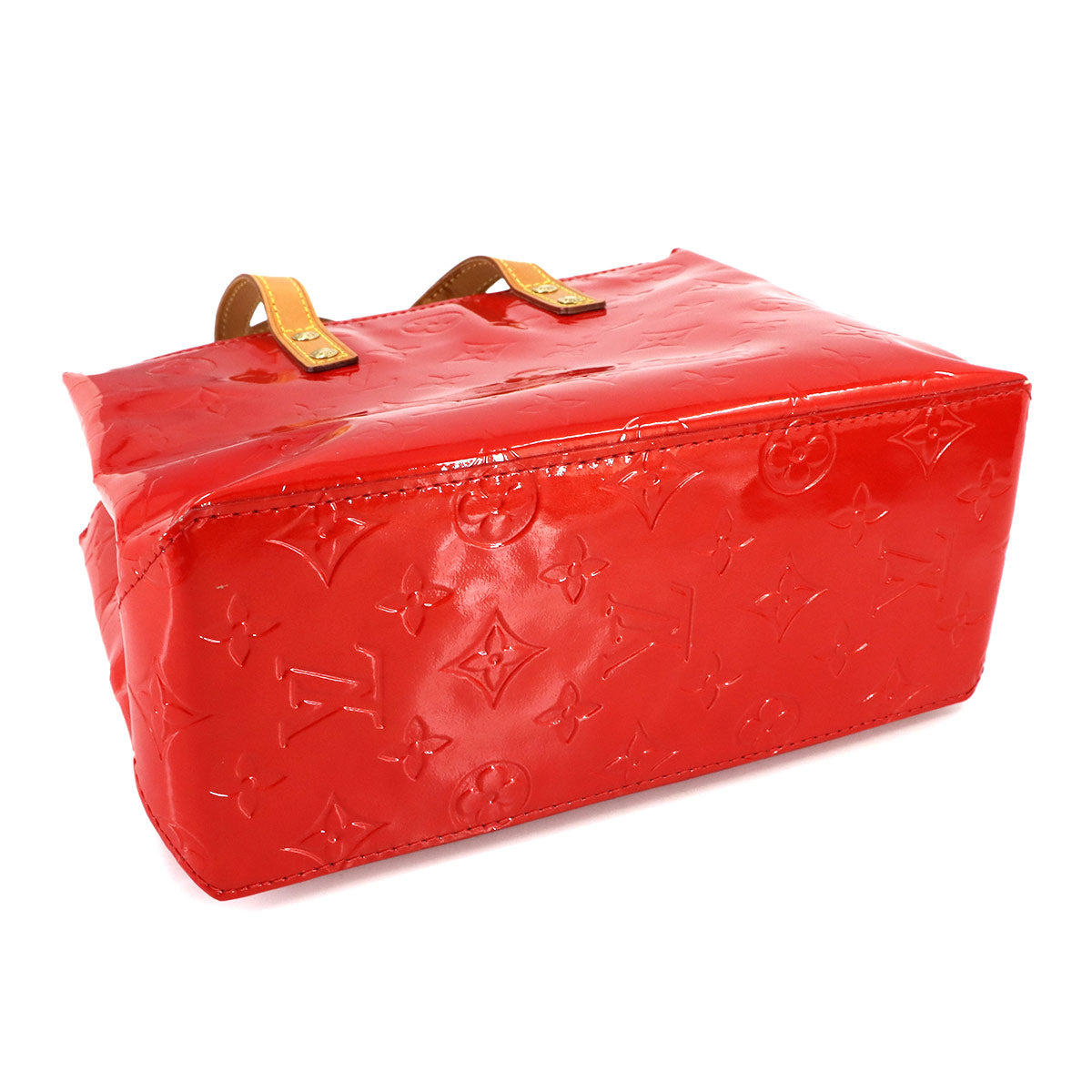 Vernis Reede PM Hand Bag Leather Rouge Red M91088