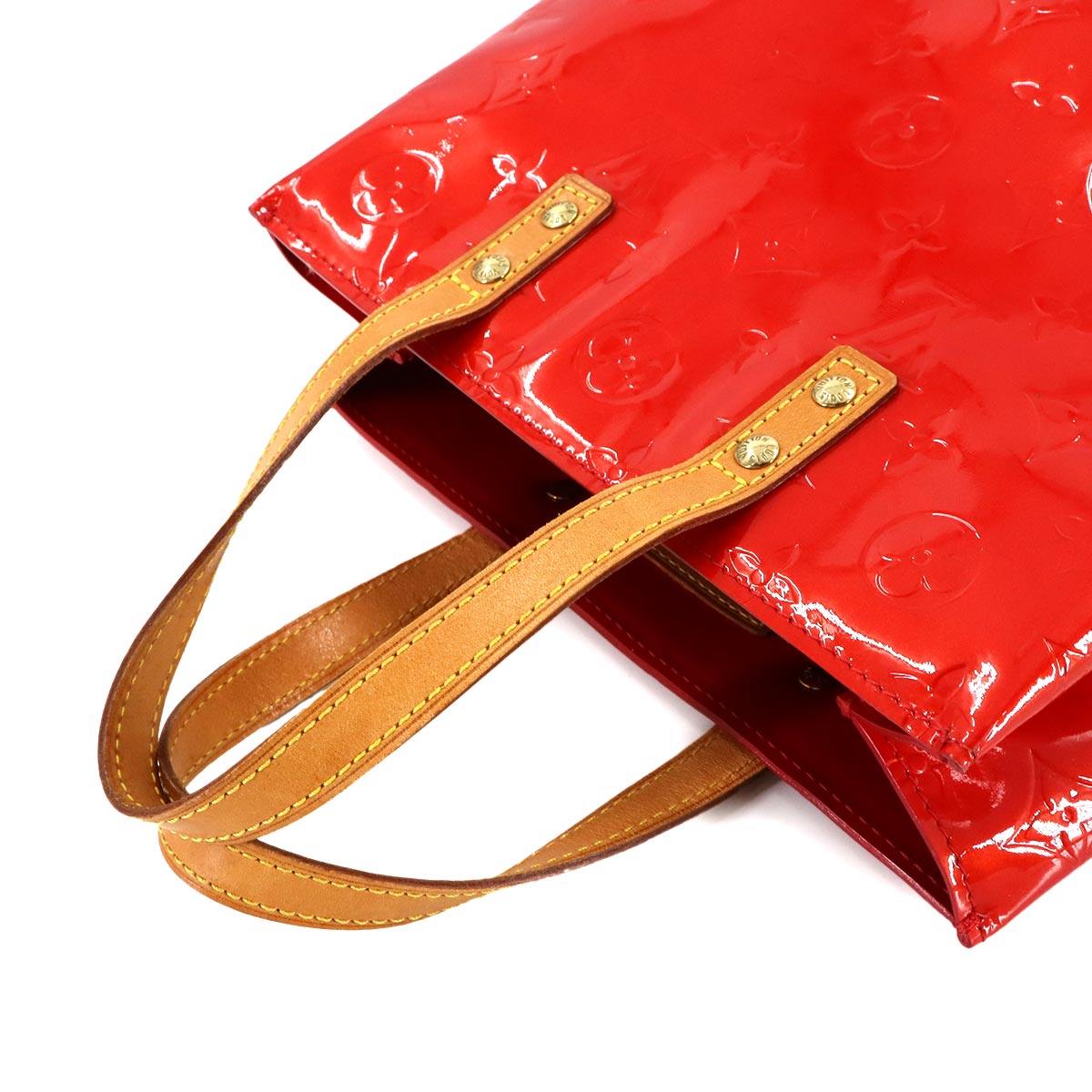 Vernis Reede PM Hand Bag Leather Rouge Red M91088