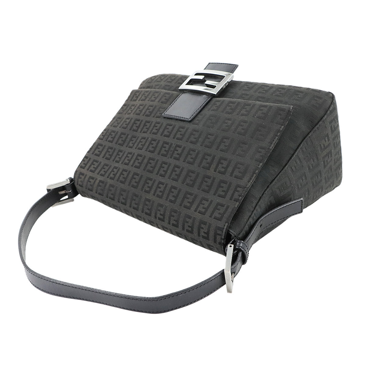 Zucchino Mamma Baguette Shoulder Bag Canvas Black 8BR001