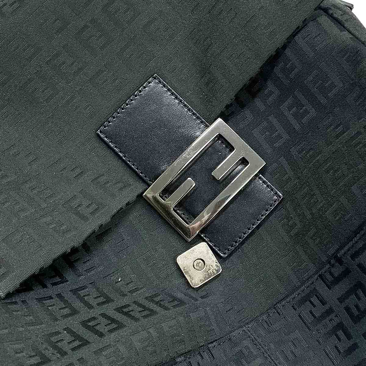 Zucchino Mamma Baguette Shoulder Bag Canvas Black 8BR001