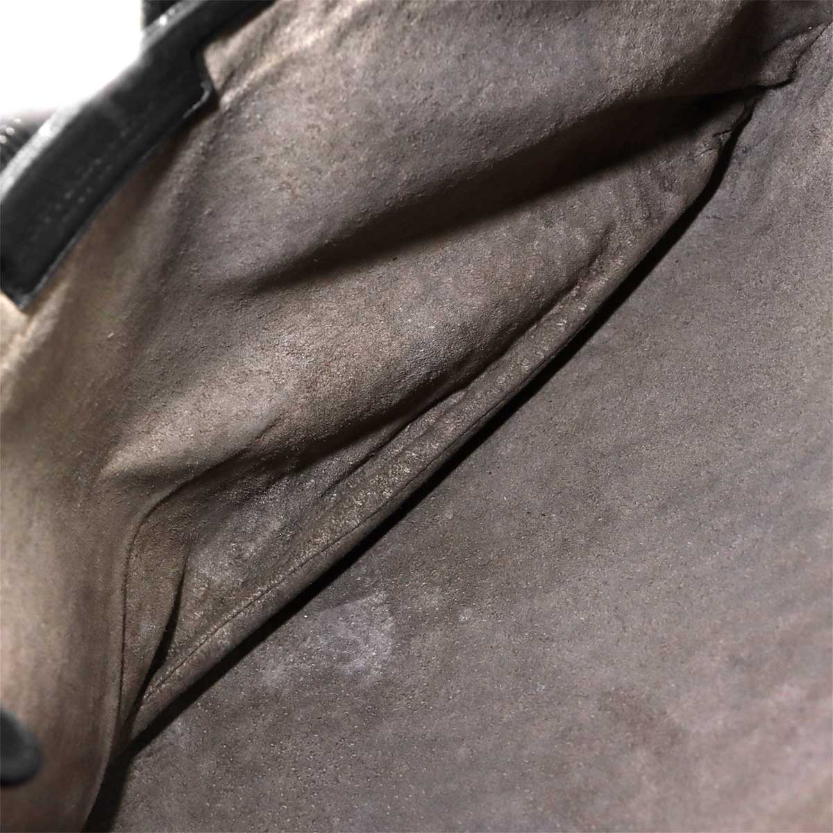 Intrecciato Hobo Shoulder Bag Leather Black Purse