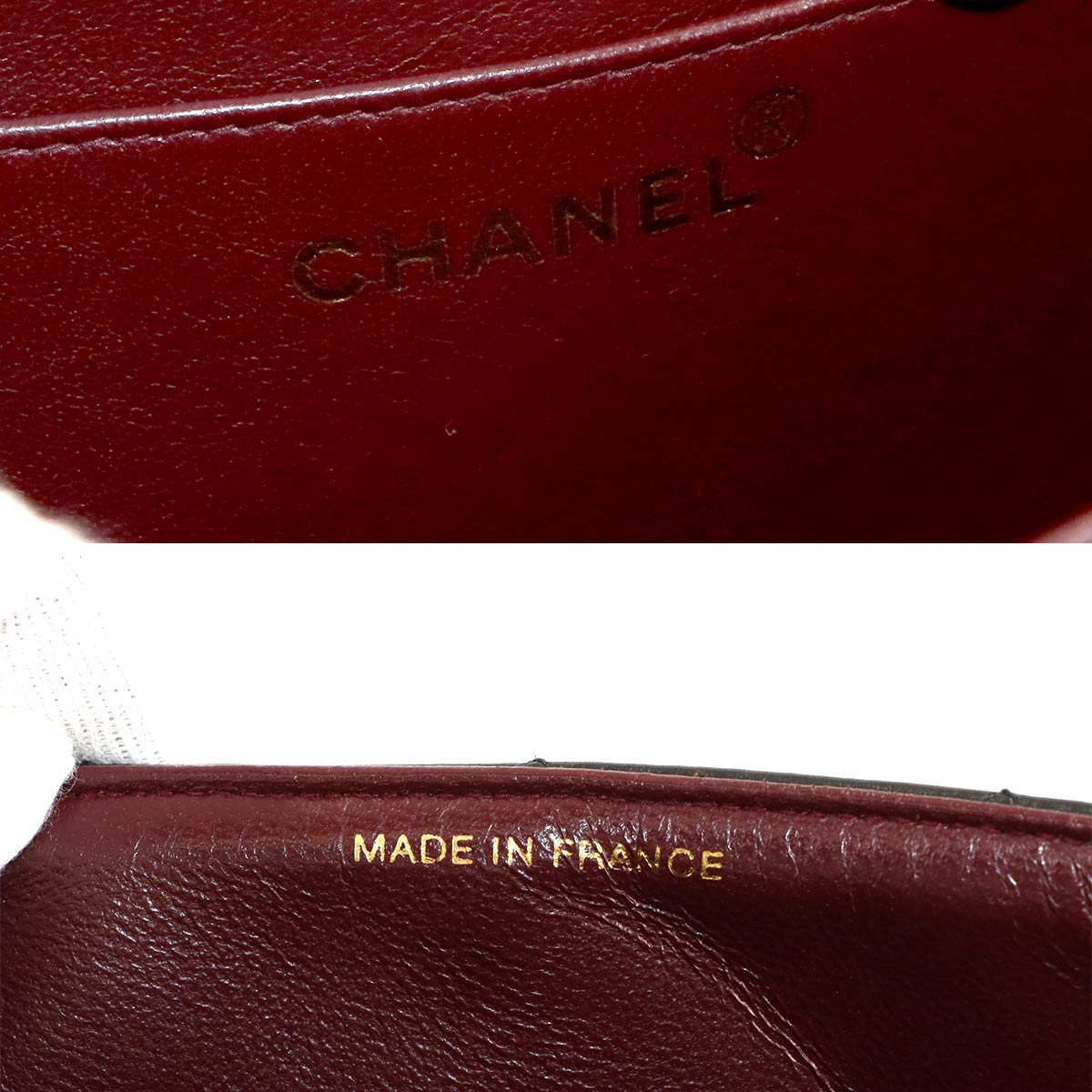 Diana Matelasse Chain Shoulder Bag Leather Black Purse