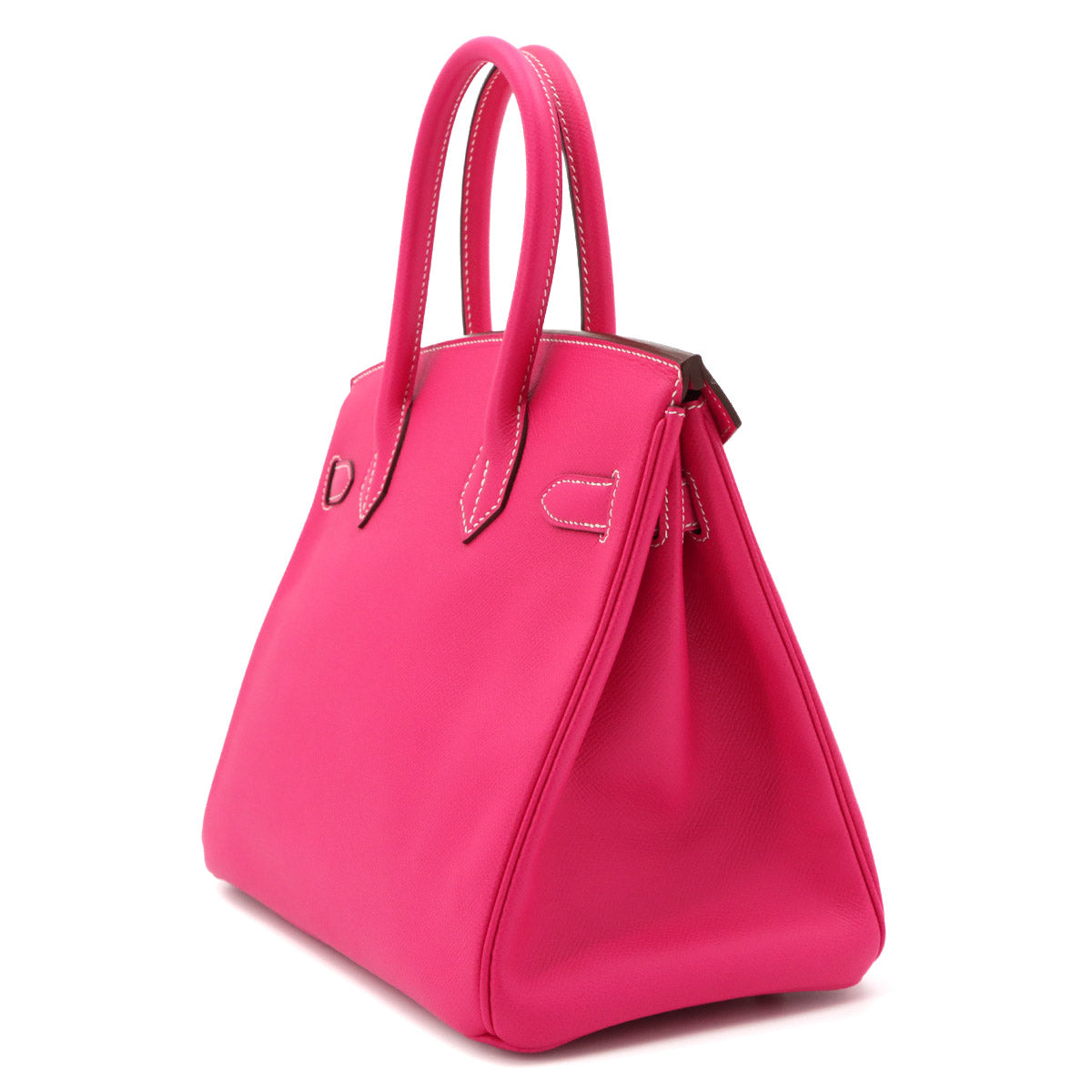 Birkin 30 Veau Epsom Rose Tyrien Hand Bag Purse Pink
