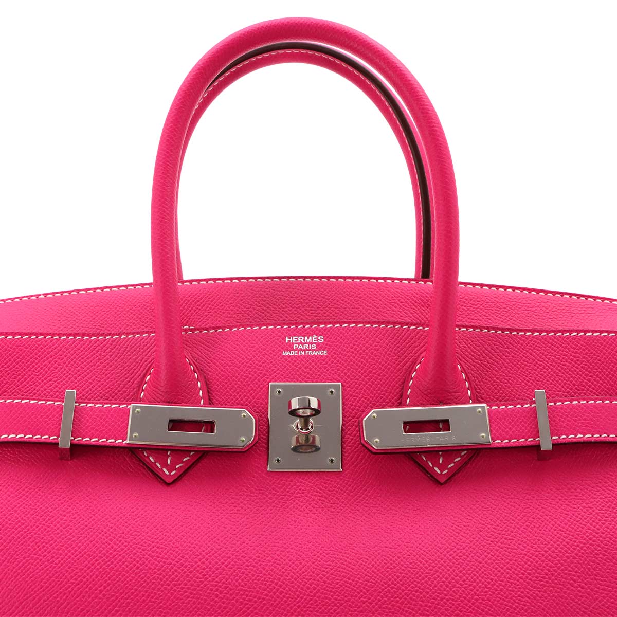 Birkin 30 Veau Epsom Rose Tyrien Hand Bag Purse Pink