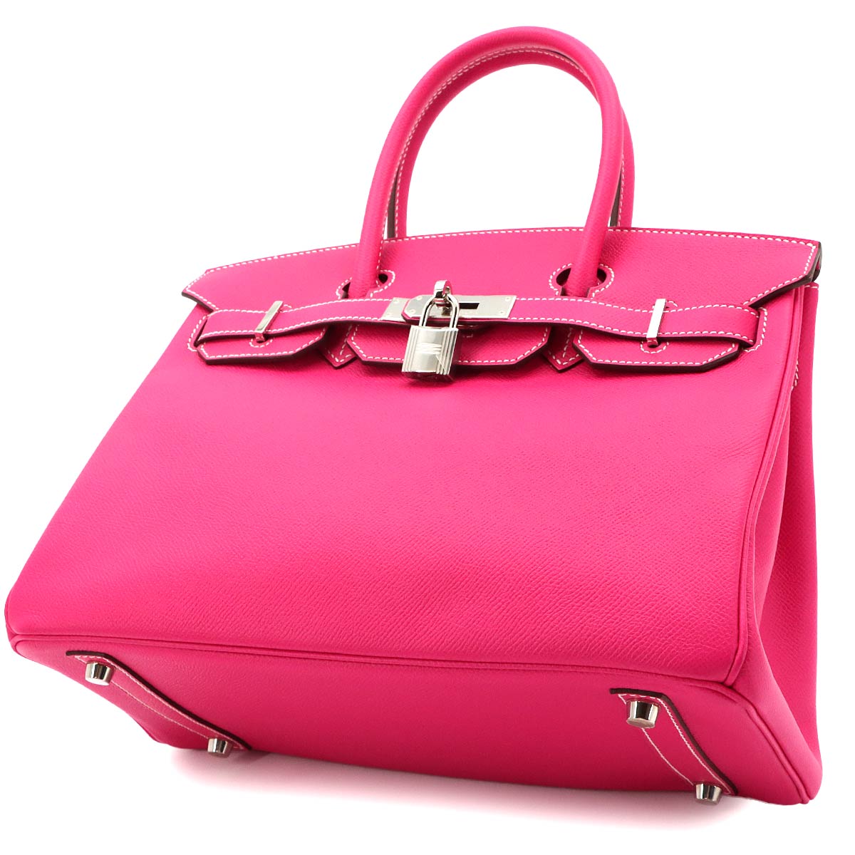 Birkin 30 Veau Epsom Rose Tyrien Hand Bag Purse Pink