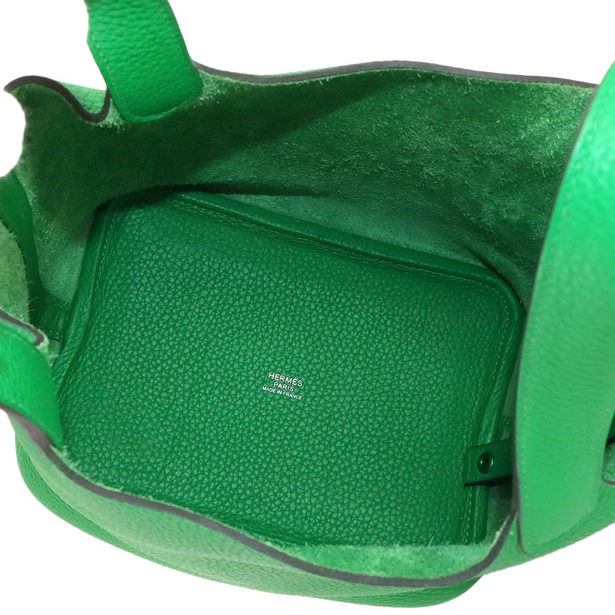 Picotin Lock PM Monochrome So Green Hand Bag Bambou