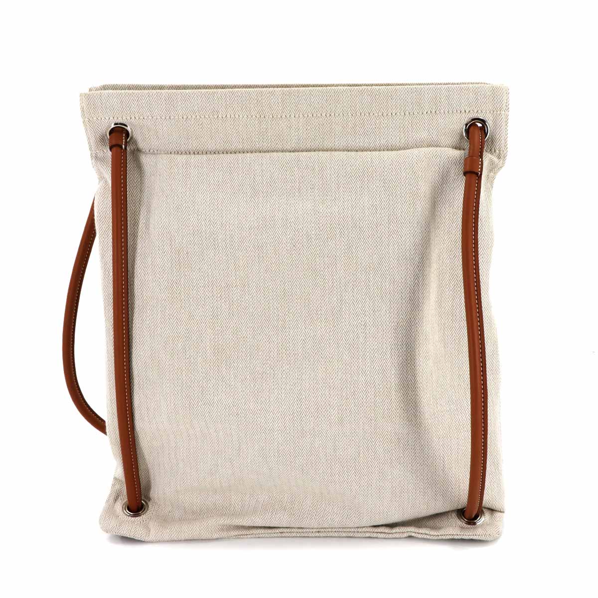 Aline Shoulder Bag Toile Chevron Swift Craie Gold