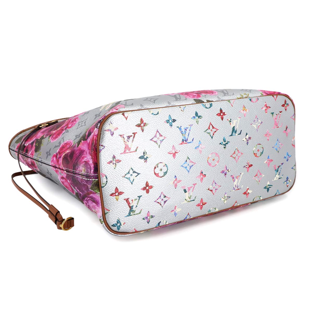 LV Garden Neverfull MM Tote Bag Silver M21352 Purse